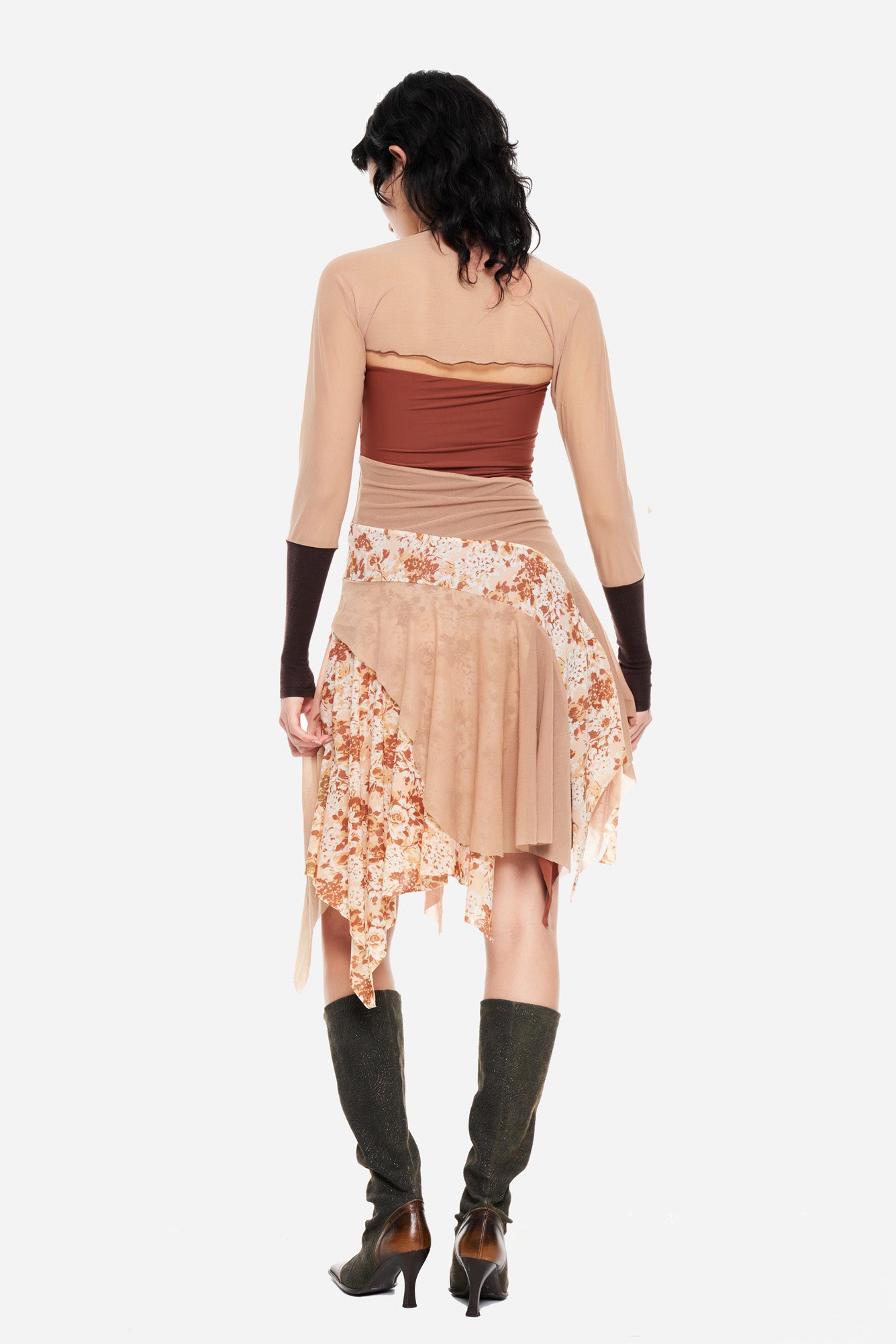 2IN1 ASYMMETRIC DRESS